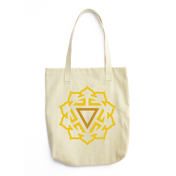 Half Lotus Manipura Cotton Tote