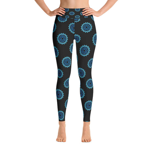 Women's Full Lotus Vishudda Yoga Leggings