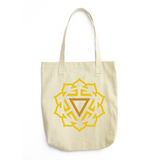 Half Lotus Manipura Cotton Tote