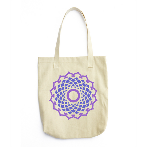 Half Lotus Sahasrara Cotton Tote